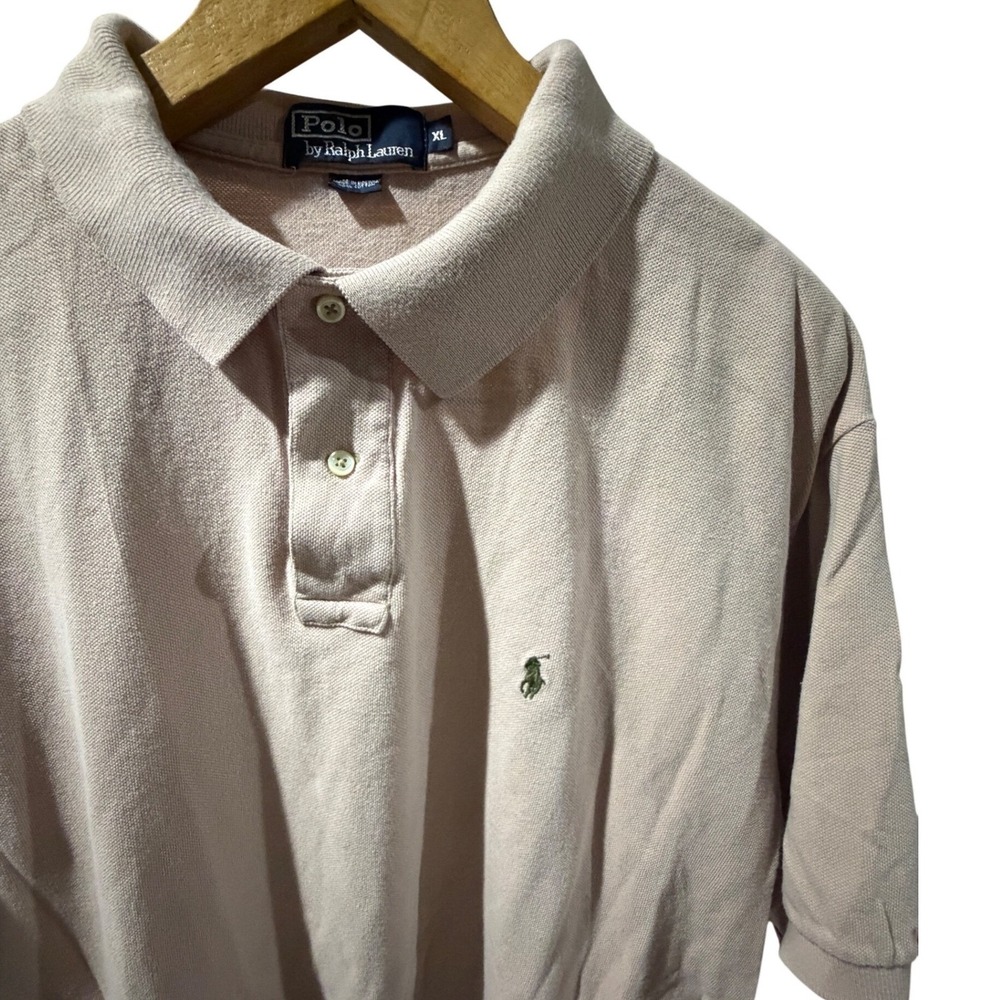 Polo Ralph Lauren Polo Shirt Short Sleeve XL Pink Cotton Pique Mens Classic Fit